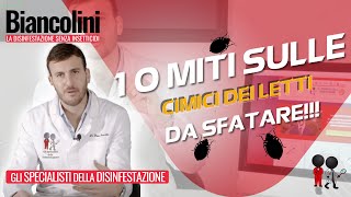 🔴​10 Miti da sfatare sulle Cimici dei Letti🔴​ [upl. by Namie]