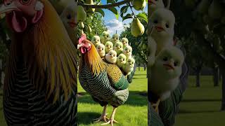 The Pear Garden Parade 🐔🍐 Adorable Hen amp Her PearFaced Chicks 🍐🐥🌞 [upl. by Pegasus128]