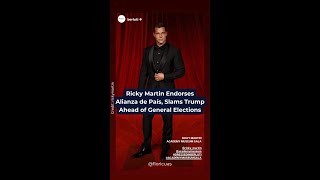 Ricky Martin Endorses Alianza de País Slams Trump Ahead of General Elections [upl. by Moyra]