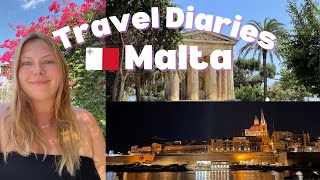 MALTA TRAVEL VLOG  Sliema beaches Valletta Mdina [upl. by Ennaeed]