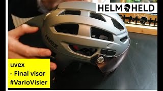 Uvex  final visor V vario  vorgestellt Deutsch  powered by helmheldde [upl. by Chasse505]