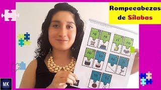 💜 Rompecabezas de Sílabas 🌸 Sílabas para Imprimir [upl. by Rafferty911]