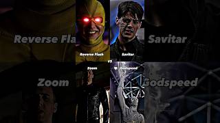 REVERSE FLASH VS ZOOM VS SAVITAR VS GODSPEED cwflash theflash vs edit shorts battle meme [upl. by Jaymie]