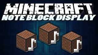 Minecraft Mods  NOTE BLOCK DISPLAY MOD  Mod Showcase [upl. by Ecienahs]