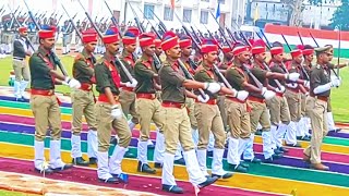 26 January Parade 2023  NCC Police line Parade on Independence Day in Azamgarh [upl. by Halbert]