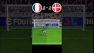 France VS Denmark  FINAL  Penalty shoot  fifa world cup 🏆  realistic pes gaming [upl. by Tadashi]