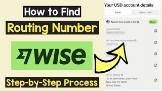 Find Wise Routing Number TransferWise  Wise Routing Account Number amp Swift BIC Code [upl. by Sinai]