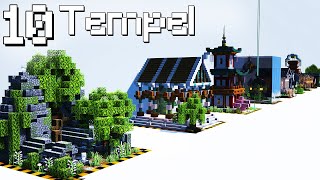 10 Tempel in Minecraft 🔟 Minecraft Tempel bauen deutsch [upl. by Jolene446]