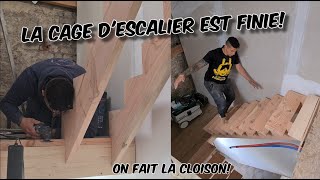 27 ON FERME NOTRE CAGE DESCALIER • LESCALIER HANDMADE EST ENFIN TERMINÉ [upl. by Sivartal624]