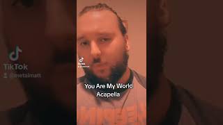 The Communards  You Are My World Vocal Cover Jimmy Somerville [upl. by Nager]