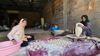 Baking Local Bread with Farideh and Her Daughter [upl. by Mollee]