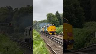 Class 37407 amp 37901 THRASH through Sandling [upl. by Rennerb]