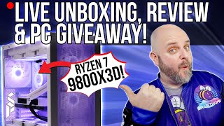 LIVE SIKPCs 9800X3D PreBuilt Gaming PC Unboxing Review and GIVEAWAY [upl. by Kendry]