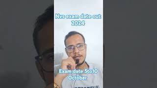 Nvs exam date out 2024 [upl. by Htabmas]