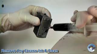 How to Refill Canon PG40 amp PG50 Black Ink Cartridge [upl. by Darda756]