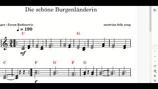 Die schöne Burgenländerin  lead sheet [upl. by Acilef]