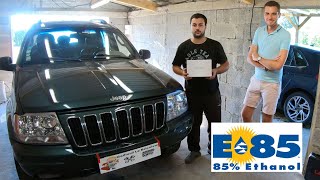 On converti 4700cc dAmérique au bio ethanol E85 avec ce Jeep Grand Cherokee V8 [upl. by Clarhe277]