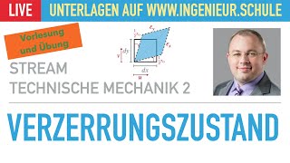 Verzerrungszustand – Vorlesung und Übung – Technische Mechanik 2 [upl. by Hapte287]