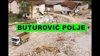 Katastrofalne poplave Buturovic Polje Snimak iz zraka u niskom letu 4K dron [upl. by Jaquith]