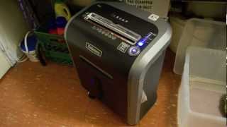 Fellowes Powershred PS79Ci MediumDuty CrossCut Shredder [upl. by Anaidni537]