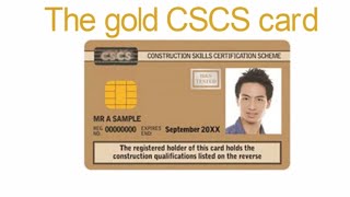 The gold CSCS card [upl. by Jemina188]