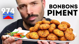 Les BONBONS PIMENT 🇷🇪 Cuisine Réunionnaise Beignets Salés Épicés 974 [upl. by Clywd]