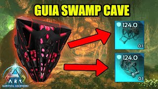 SWAMP CAVE  GUIA COMPLETO E LOCALIZAÇÃO DOS DROPS  ARK ASCENDED [upl. by Bernt644]