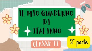 ITALIANO  CLASSE SECONDA  3° PARTE quaderno di grammatica con schede e matrici scuolaprimaria [upl. by Aihsik]