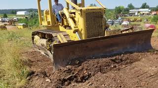 Cat D6B angle dozer dozing hard packed gravel August 11 2018 For sale call Scott 6056457886 [upl. by Kenley]