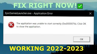 Epic Games error 0xc000007b  2024 FULL STEP BY STEP SOLUTIONFIX ✅ [upl. by Rose]