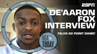 DeAaron Fox talks about scoring FRANCHISERECORD 60 Points 🔥  DeMar DeRozans impact  NBA Today [upl. by Mae]