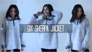 DIY Sherpa Jacket  Sewing Project [upl. by Eelarbed361]