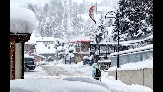 Es schneit Saalbach Hinterglemm im Winter 2018 [upl. by Ephrem]