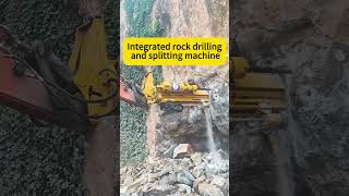 Integrated rock drilling and splitting machine equipment produced by Rilong Group of China [upl. by Scheer]