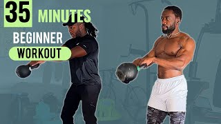 No Gym Full Body workout with Kettlebell [upl. by Akamaozu551]