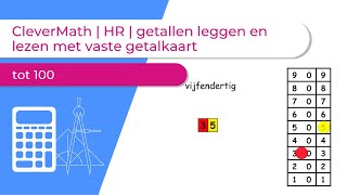 CleverMath  HR  getallen leggen en lezen met vaste getalkaart tot 100 [upl. by Killarney161]