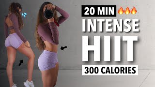 20 MIN Full Body Cardio HIIT Workout  No Repeat No Equipment  Burn 300 Calories [upl. by Cassady]