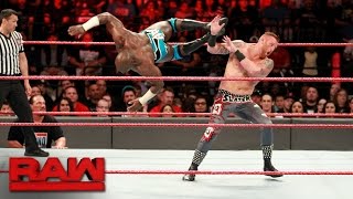 Heath Slater vs Apollo Crews Raw May 1 2017 [upl. by Akihc]