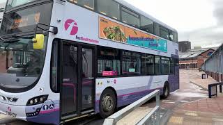 First Bus Sheffield X First Rotherham 35101 On 95 From Sheffield Interchange To Walkley [upl. by Aekal]