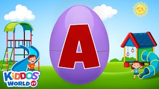 Learn the ABC Phonics with Fun Surprise Eggs [upl. by Adnorrehs]