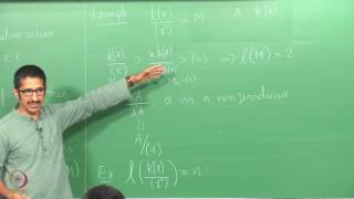 Lecture 30  Further Properties of Noetherian and Artinian Modules and Rings [upl. by Illek]