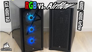 Corsair 4000D 4000D Airflow iCUE 4000X Case Test  viele Features Aiflow und RGB [upl. by Shere]