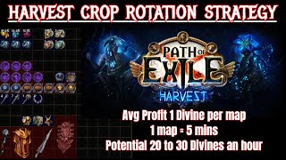 Harvest Crop Rotation Potential 30 Divines an hour Poe 325 [upl. by Sapphera]