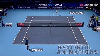 Djokovic vs Zverev Incredible rally  Tennis Elbow 2013 [upl. by Aniroz675]