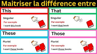 La Différence Entre This That These et Those  COMMENT LES UTILISERS [upl. by Adoree354]