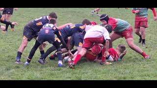 NHSOB u13s v New Tredegar 31124 Junior Rugby 12 years old Scrum Half [upl. by Aitnohs]