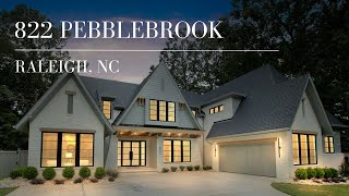 822 Pebblebrook  Raleigh NC  Luxury Custom Home Virtual Tour [upl. by Mcdougall786]