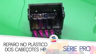 Tutorial RecuperaçãoRecuperar Cabeçote  Reparo no Plástico dos Cabeçotes HP Série PRO  SULINK [upl. by Tomkins]