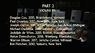 Demonstration of Violins by 50 Modern Makers Part 2 [upl. by Fawne513]