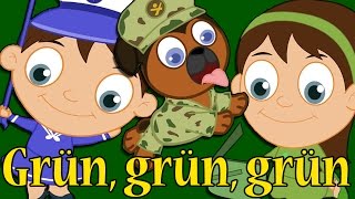 Grün grün grün sind alle meine kleider  Kinderlieder zum tanzen  mitsingen  German Nursery Rhymes [upl. by Anen]